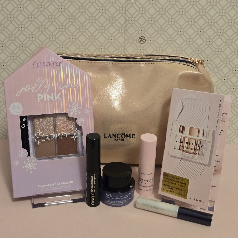 Lancome Cream Cosmetic Bag